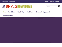 Tablet Screenshot of davisdowntown.com